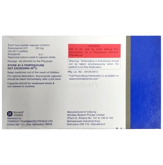 itraclar 100mg capsule 10's